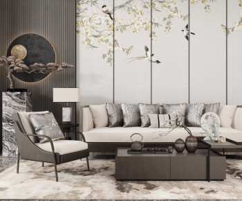 New Chinese Style Sofa Combination-ID:794261232