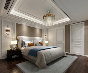 Simple European Style Bedroom-ID:495428189