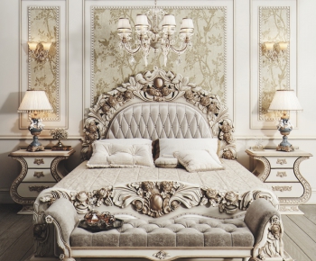 French Style Double Bed-ID:498898846