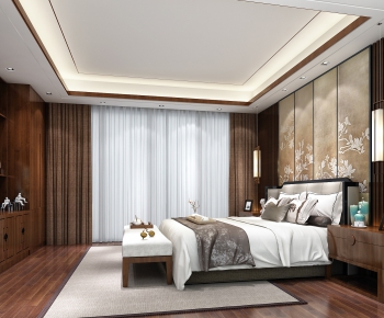 New Chinese Style Bedroom-ID:758562243