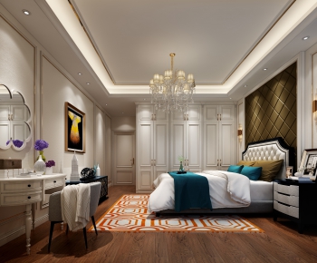 Simple European Style Bedroom-ID:922338332