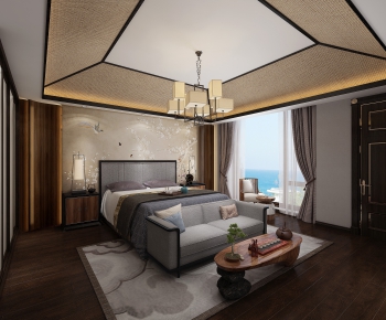 New Chinese Style Bedroom-ID:566114351