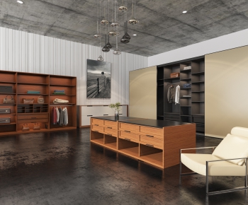 Modern Clothes Storage Area-ID:205857371