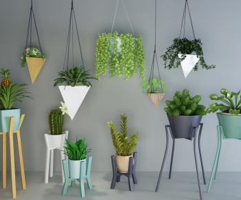 Nordic Style Potted Green Plant-ID:553493767