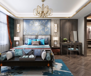 New Chinese Style Bedroom-ID:411424473