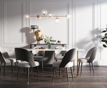 Modern Dining Table And Chairs-ID:587840173