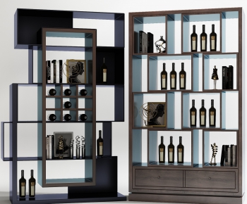 New Chinese Style Wine Cabinet-ID:594240139