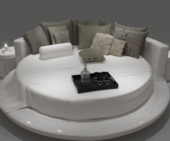 Modern Round Bed-ID:770196784