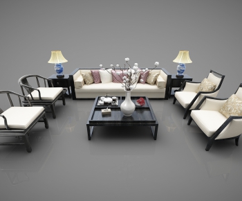 New Chinese Style Sofa Combination-ID:575450749