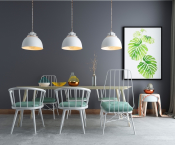 Nordic Style Dining Table And Chairs-ID:164992912