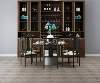 New Chinese Style Dining Table And Chairs-ID:940333791