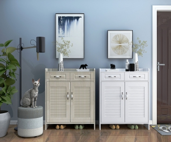 Nordic Style Shoe Cabinet-ID:442333835