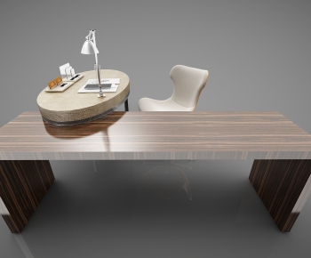 Modern Computer Desk And Chair-ID:292388862