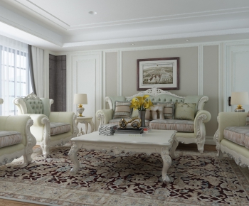 European Style A Living Room-ID:672539269