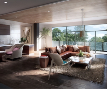 Modern A Living Room-ID:330347145