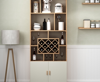Nordic Style Wine Cabinet-ID:987210966