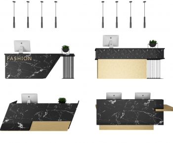 Modern Reception Desk-ID:587268515