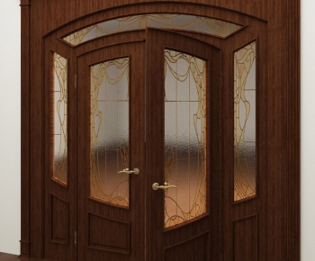 European Style Solid Wood Door-ID:622133381