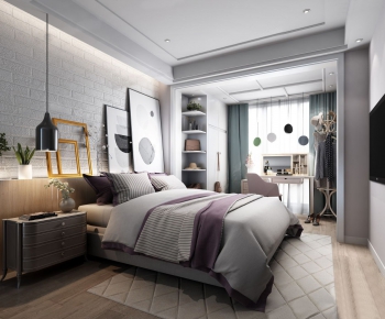 Nordic Style Bedroom-ID:983279144
