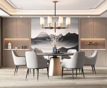 New Chinese Style Dining Room-ID:563383935