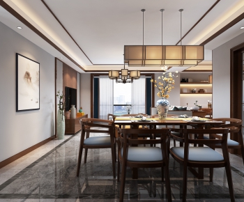 New Chinese Style Dining Room-ID:535426579