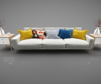 Modern Three-seat Sofa-ID:549054978