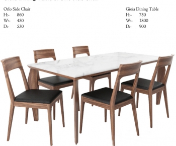 Nordic Style Dining Table And Chairs-ID:771263159