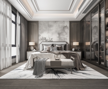 New Chinese Style Bedroom-ID:992803119