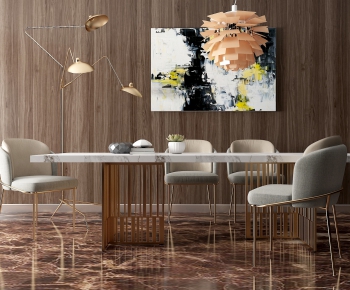 Post Modern Style Dining Table And Chairs-ID:775256983
