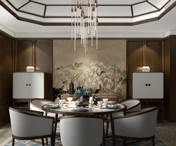 New Chinese Style Dining Room-ID:118610356
