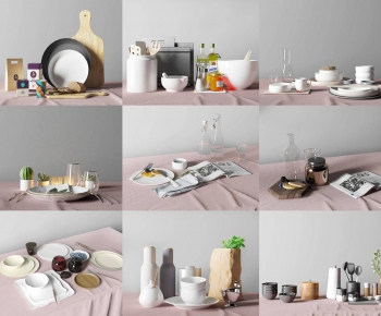 Nordic Style Cutlery/tea Set-ID:269326483