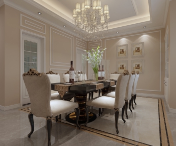 Simple European Style Dining Room-ID:800817886
