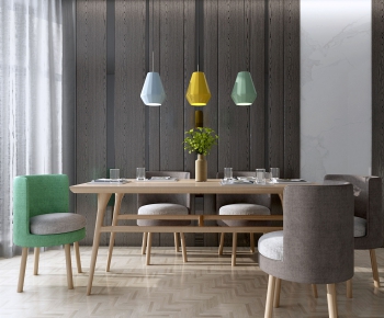 Nordic Style Dining Table And Chairs-ID:466473169