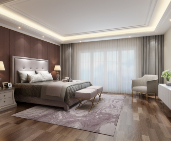 New Chinese Style Bedroom-ID:634778817