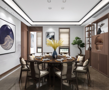 New Chinese Style Dining Room-ID:620400869