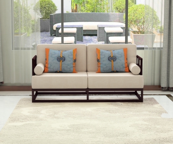 New Chinese Style A Sofa For Two-ID:461618136