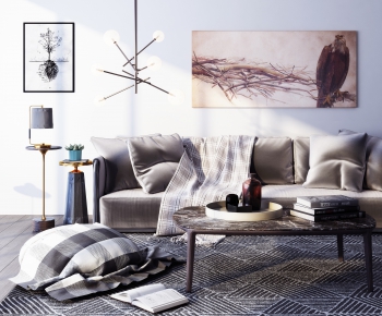 Nordic Style Sofa Combination-ID:399357826