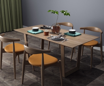 New Chinese Style Dining Table And Chairs-ID:287348195