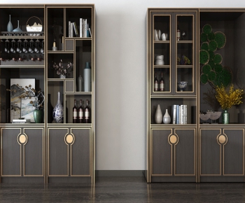 New Chinese Style Wine Cabinet-ID:321193919