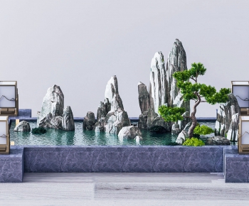 New Chinese Style Garden Landscape-ID:467669593
