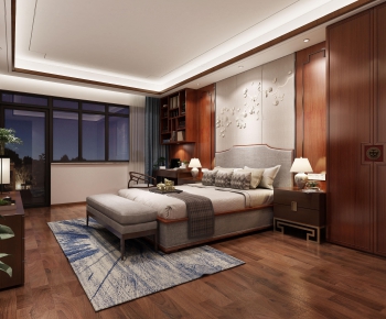 New Chinese Style Bedroom-ID:508034263