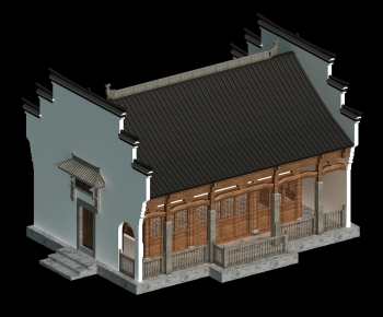 Chinese Style Ancient Architectural Buildings-ID:585258925