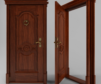 European Style Solid Wood Door-ID:954078869