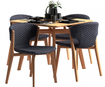Modern Dining Table And Chairs-ID:741457745