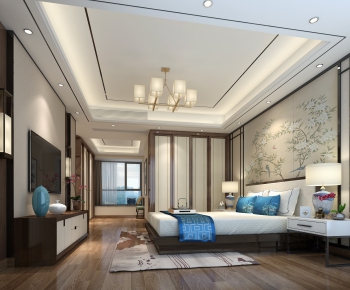 New Chinese Style Bedroom-ID:788524768