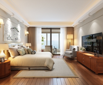 New Chinese Style Bedroom-ID:235870672