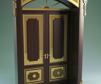 European Style Solid Wood Door-ID:173963164