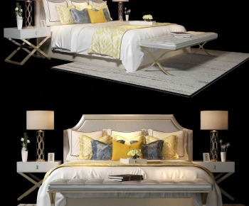 American Style Double Bed-ID:559121271