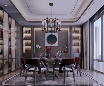 New Chinese Style Dining Room-ID:516743972