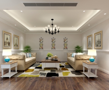 American Style A Living Room-ID:737329384